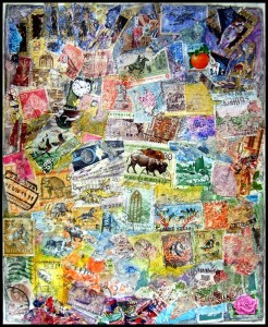 Damaged Stamp Art: "Damaged"